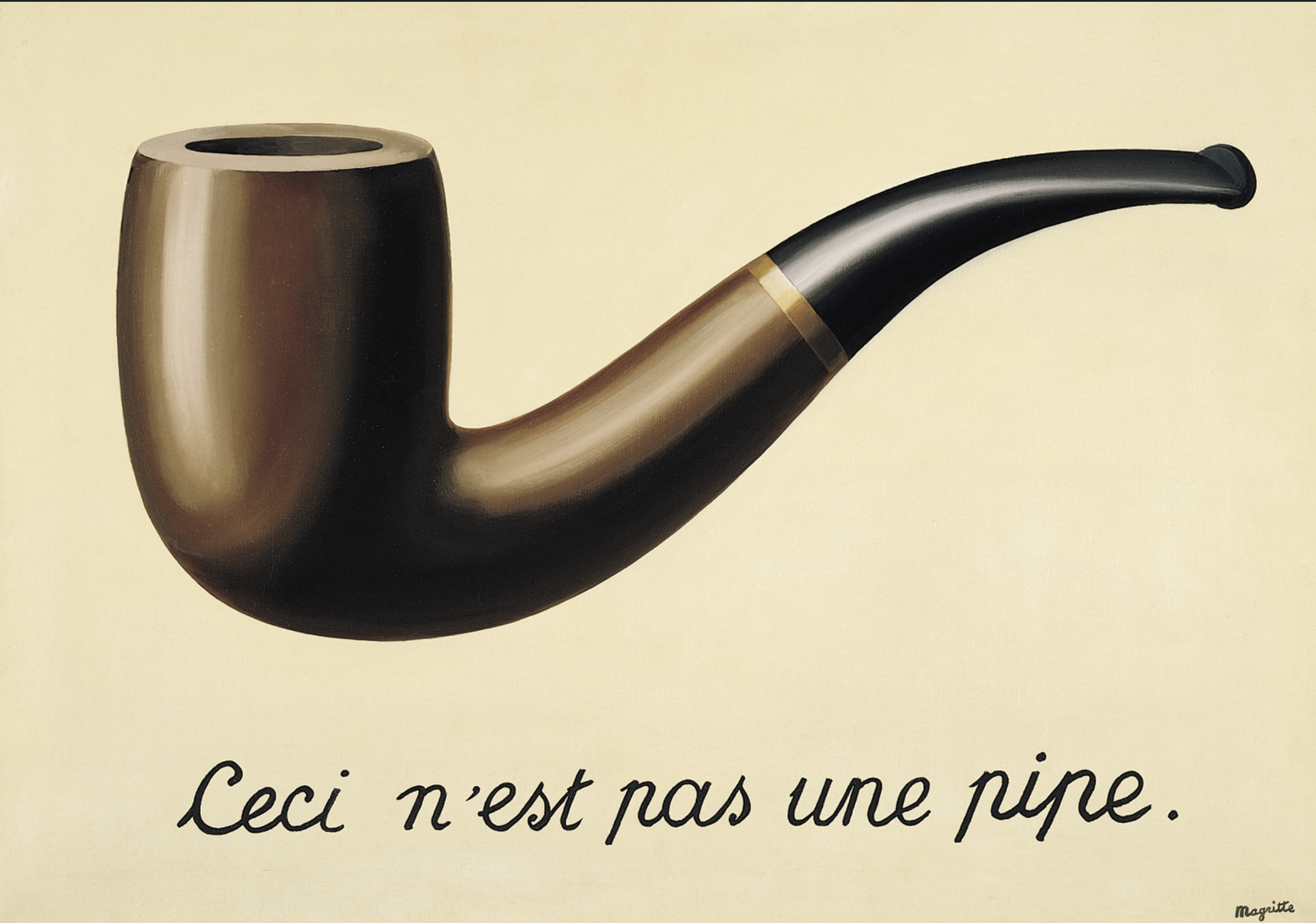 The Treachery of Images, Rene Magritte (1928-29)